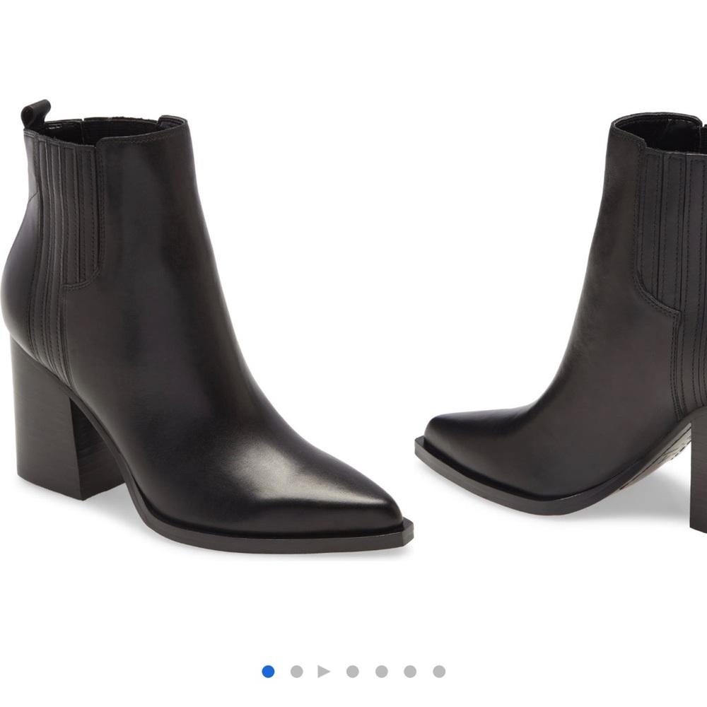 Marc Fisher Oshay Pointed Toe Leather Bootie